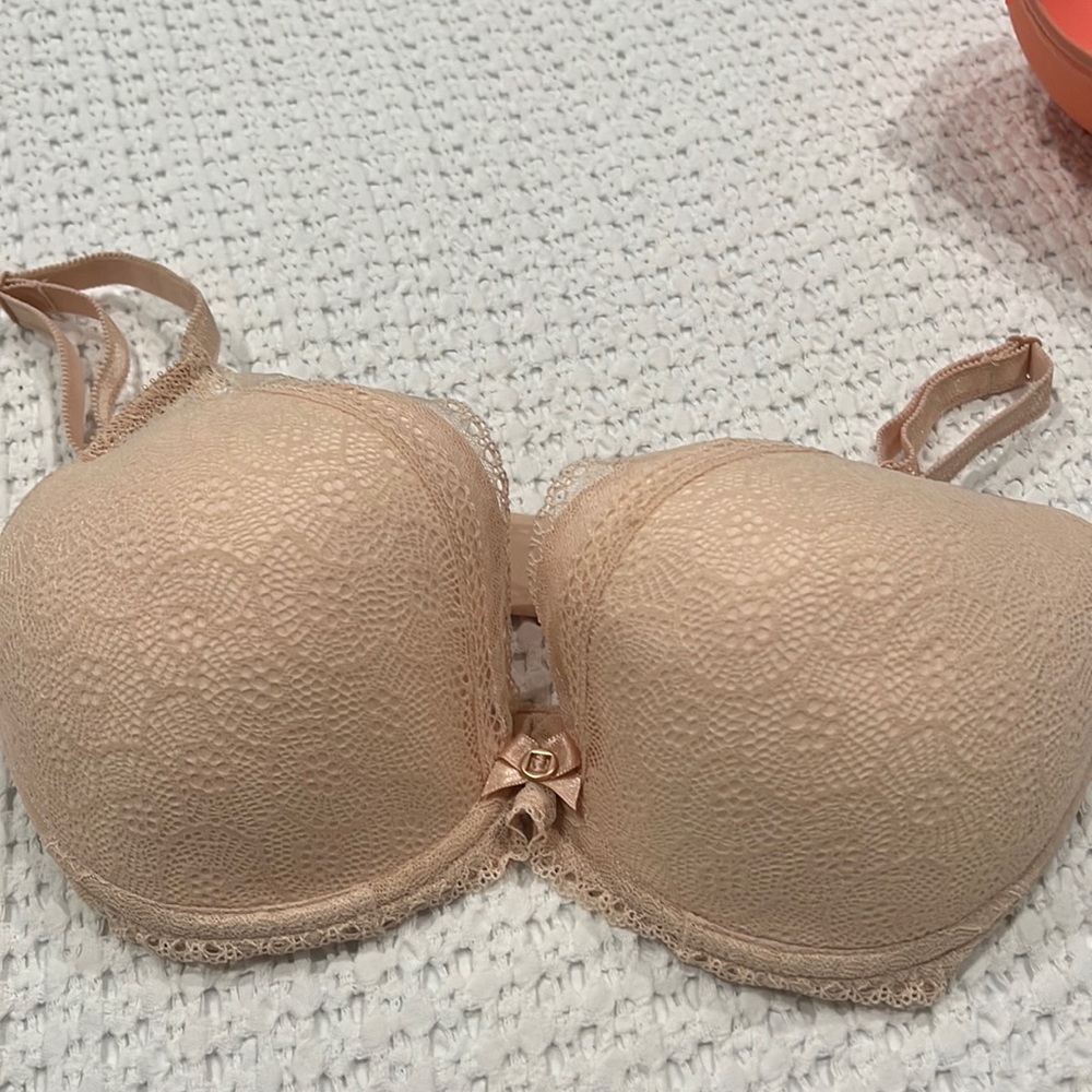 Chantelle 32G (DDDD) nude bra